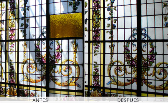 Restauración de vitraux