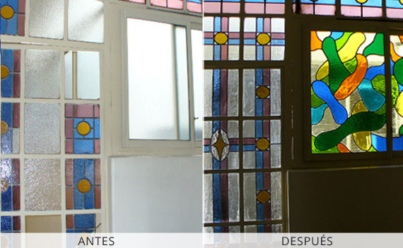 Restauración de vitraux