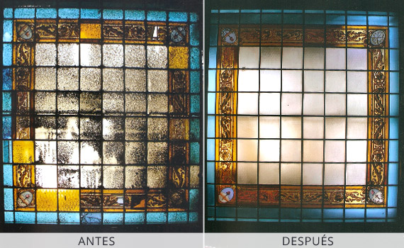 Restauración de vitraux